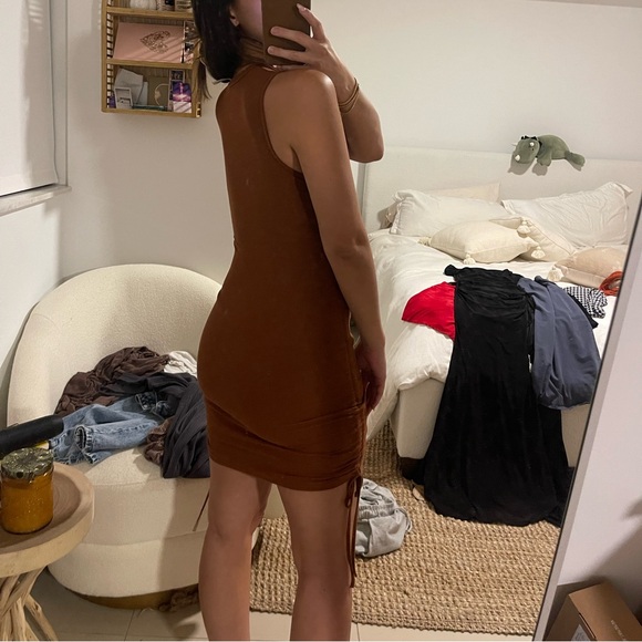 Ruched side mini dress - Picture 3 of 4